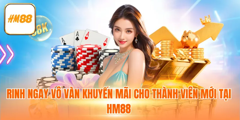 Rinh ngay vô vàn khuyến mãi cho thành viên mới tại HM88